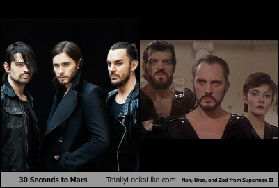 30 Seconds to Mars Totally Looks Like Non, Ursa, and Zod from Superman II