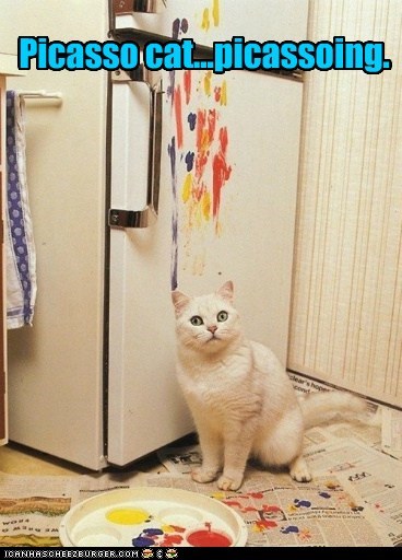 Picasso cat...picassoing.