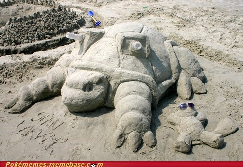 Blastoise Used... Sand Attack?