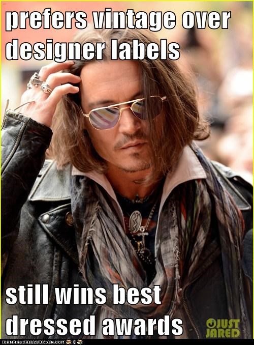 prefers vintage over designer labels  still wins best dressed awards