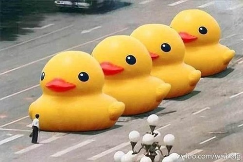 Meanwhile in China of the Day: "Big Yellow Duck" and "Today" Banned from Weibo