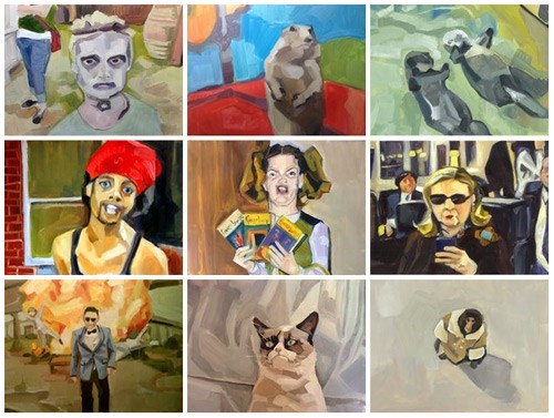 Fan Art of the Day: Lauren Kaelin's Meme Paintings