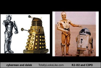 Cyberman and Dalek Totally Looks Like R2-D2 and C3PO