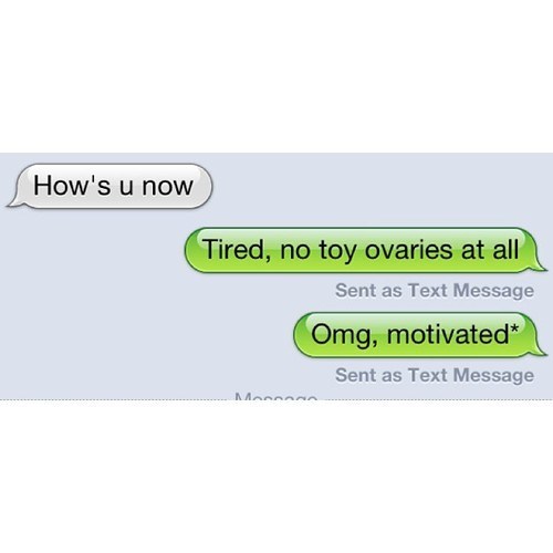 Being without Toy Ovaries IS Exhausting