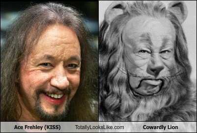 Ace Frehley (KISS) Totally Looks Like Cowardly Lion