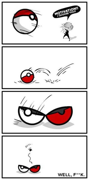 Even Pokémon Can't Help You With Motivation