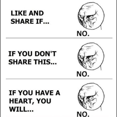 Like if... NO!