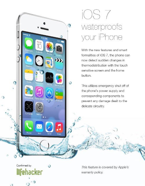 Hoax of the Day: 4chan Tricked Some iPhone Users into Thinking iOS7 Makes It Waterproof