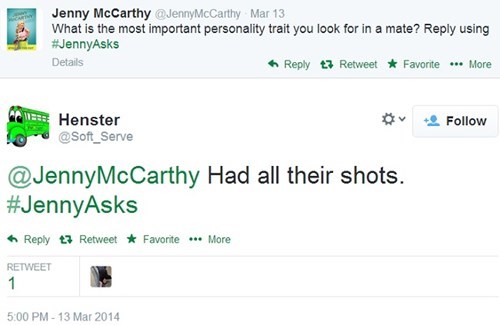 Jenny McCarthy Asks a Stupid Question, and Gets Amazing Answers