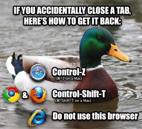 A Simple Bit of Browser Advice
