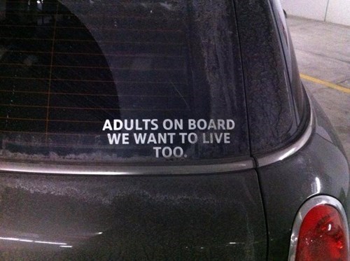 driving,parenting,bumper stickers,baby on board
