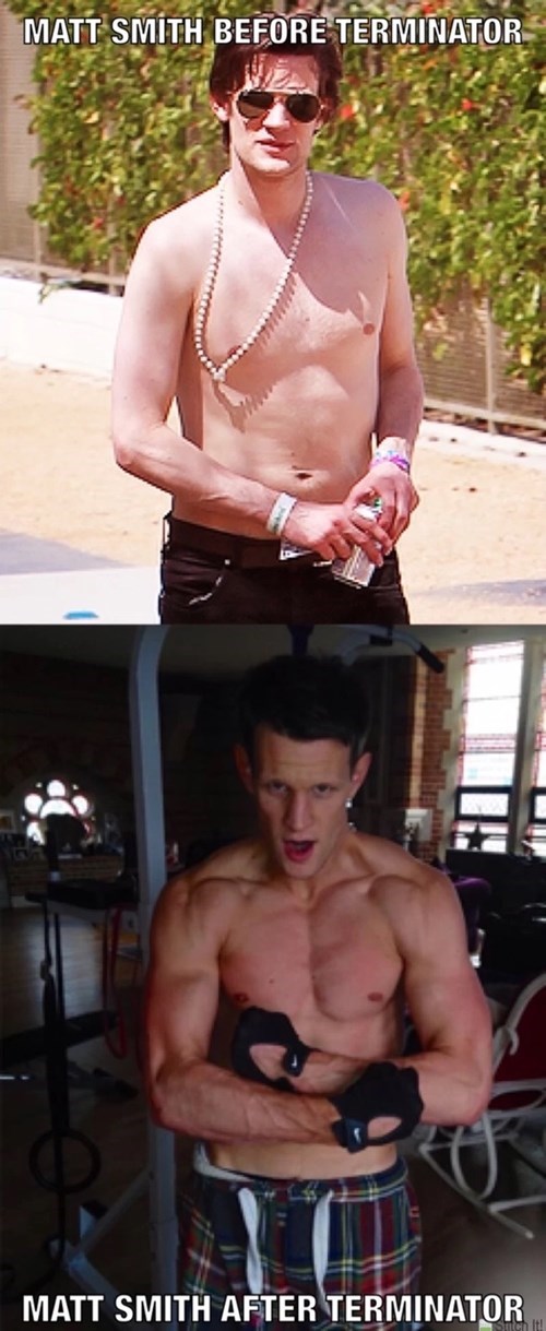 terminator,Matt Smith,11th Doctor,ripped