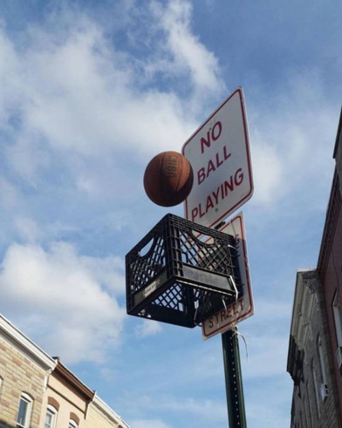 no ball playing,basketball