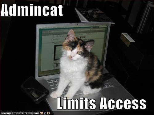 Admincat  Limits Access