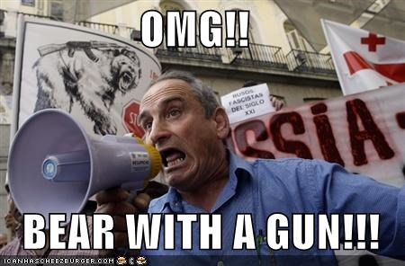 OMG!!  BEAR WITH A GUN!!!