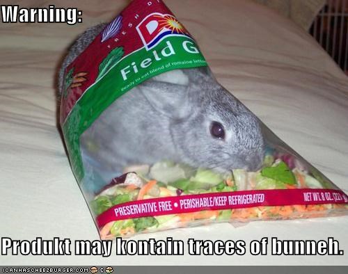 Warning:  Produkt may kontain traces of bunneh.