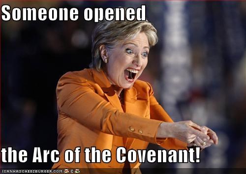 Someone opened   the Arc of the Covenant!