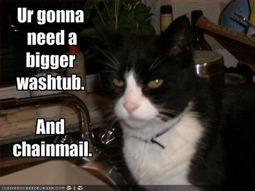 Ur gonna need a bigger washtub.And chainmail.