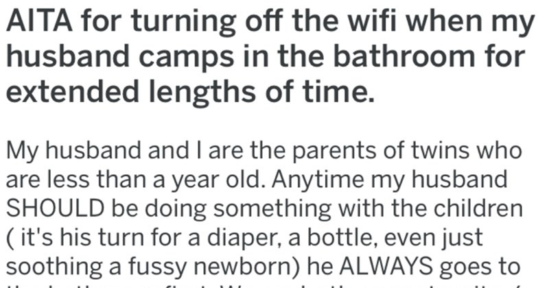 Wife Turns Wifi Off If Husband Uses Bathroom Too Long Fail Blog Funny Fails How to turn your husband on in bed. wife turns wifi off if husband uses