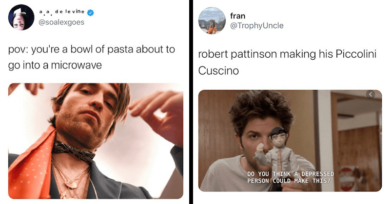 Robert Pattinson S Heinous Microwave Pasta Has Broken The Internet Memebase Funny Memes