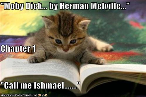 "Moby Dick... by Herman Melville..." Chapter 1 "Call me ...