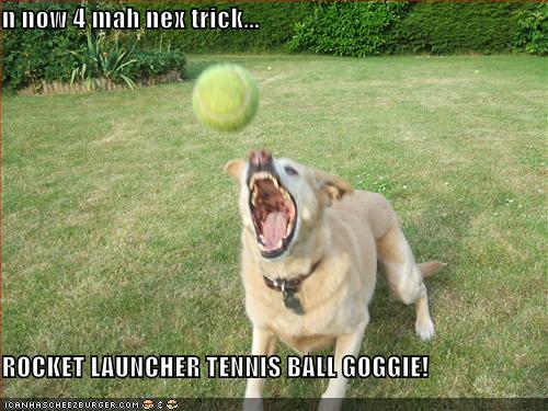 tennis ball rocket launcher