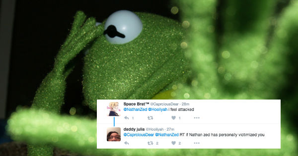 Guy Shares Dark Humored Parody Pic of Sad Kermit in 'Fifty Shades