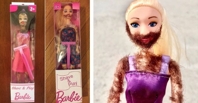 shave and play barbie doll