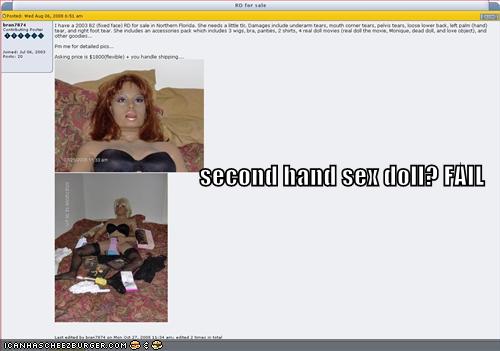 Second Hand Sex Doll Fail Cheezburger Funny Memes Funny Pictures