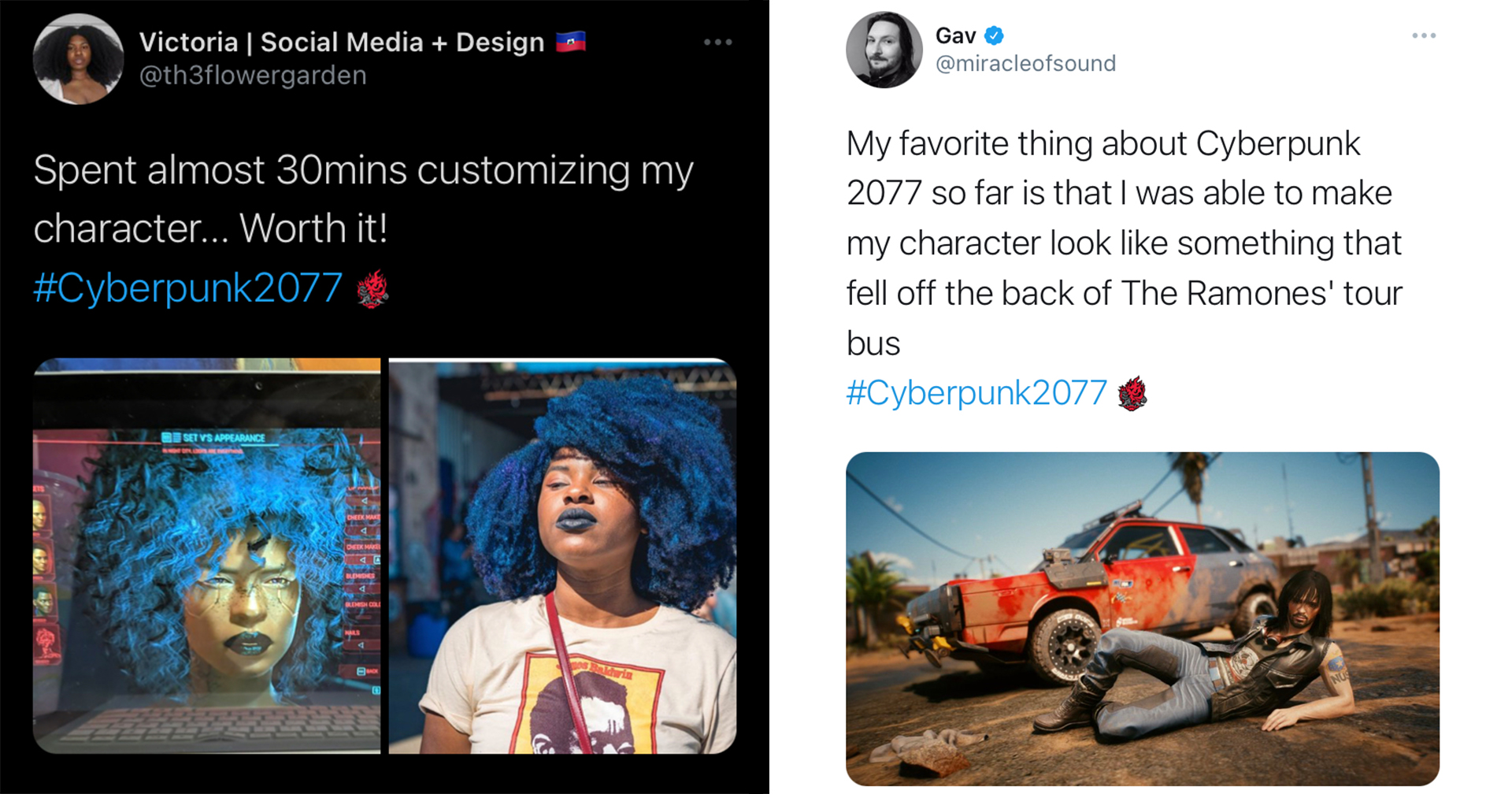 Gamers Show Off Their New Cyberpunk 2077 Characters On Twitter Memebase Funny Quotes Funny Memes Funny Memes Pictures Funny Videos