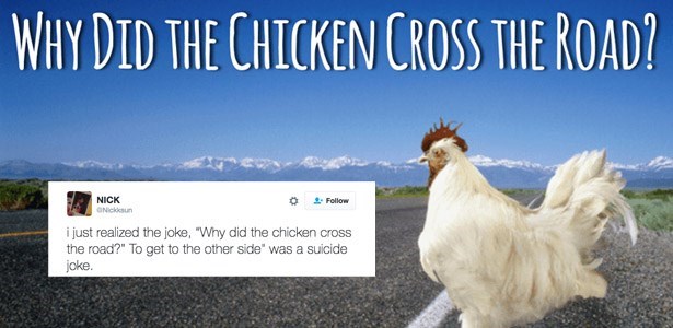 These People Just Learned The Dark Truth Behind Why The Chicken Crossed The Road Fail Blog Funny Fails