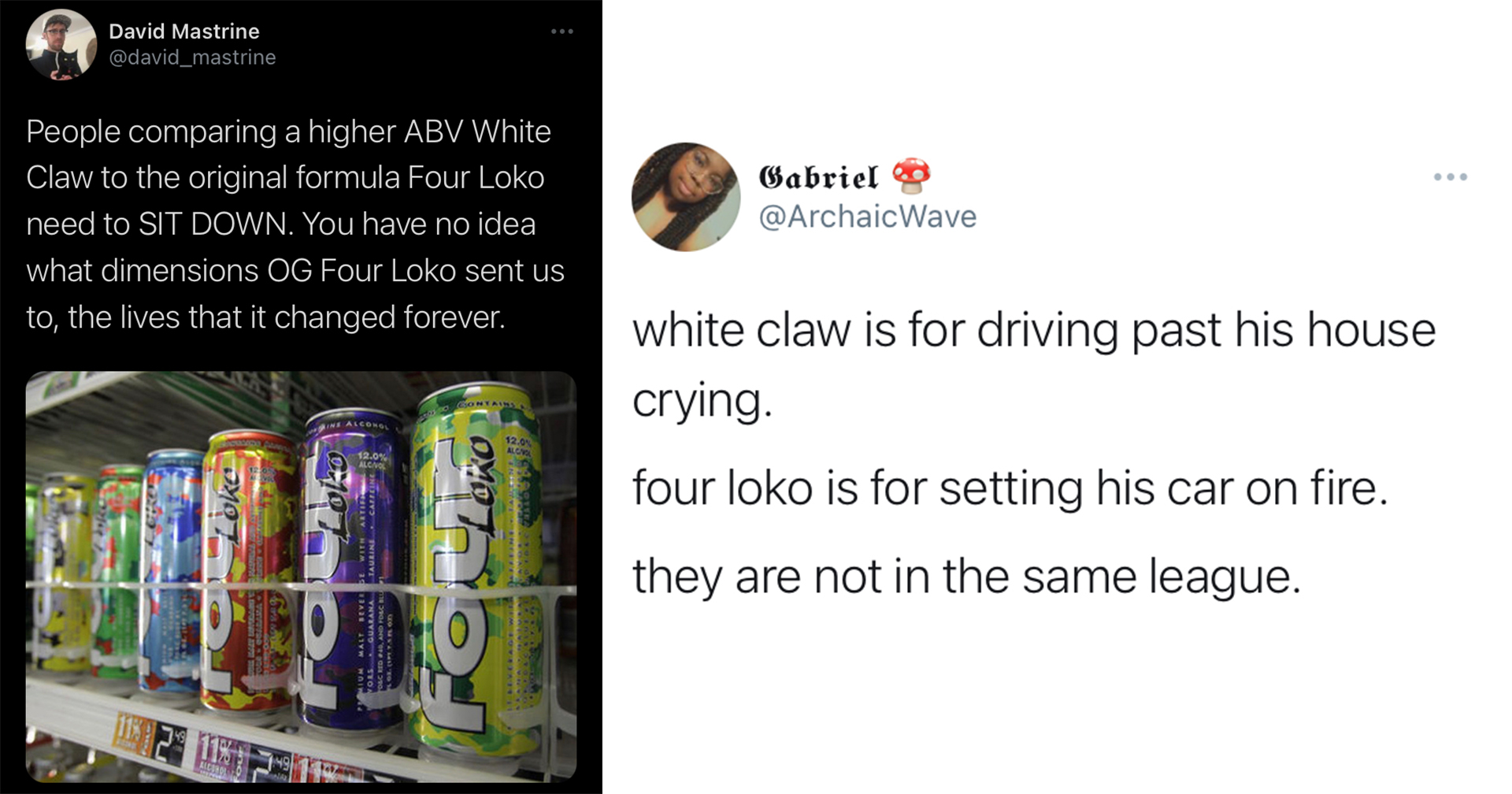 New White Claw Drink Triggers Hilarious Four Loko ...