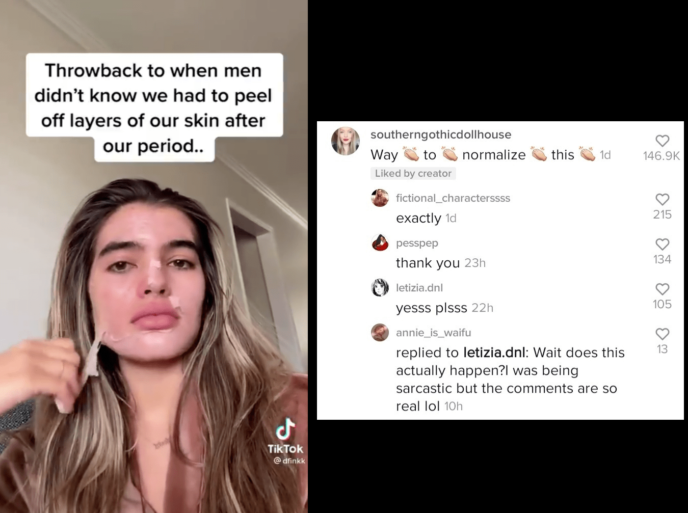 Does your skin peel on your period? The viral TikTok explained - PopBuzz