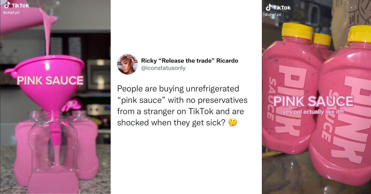 TikToker Sells Suspicious 'Pink Sauce' With Questionable Ingredients ...