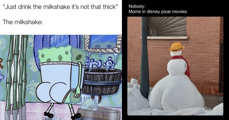 thicc cartoon memes, Thicc Peachy Booty