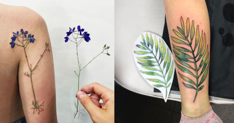 We Just Wet Our Plants Over These Super Realistic Flower Tattoos - I