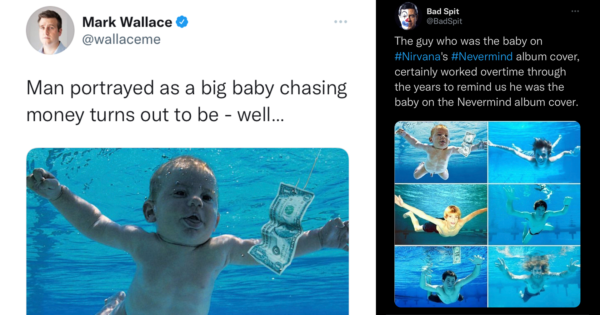 Baby From Nevermind Cover Gets Roasted After Suing Nirvana For Sexual Exploitation Memebase Funny Memes