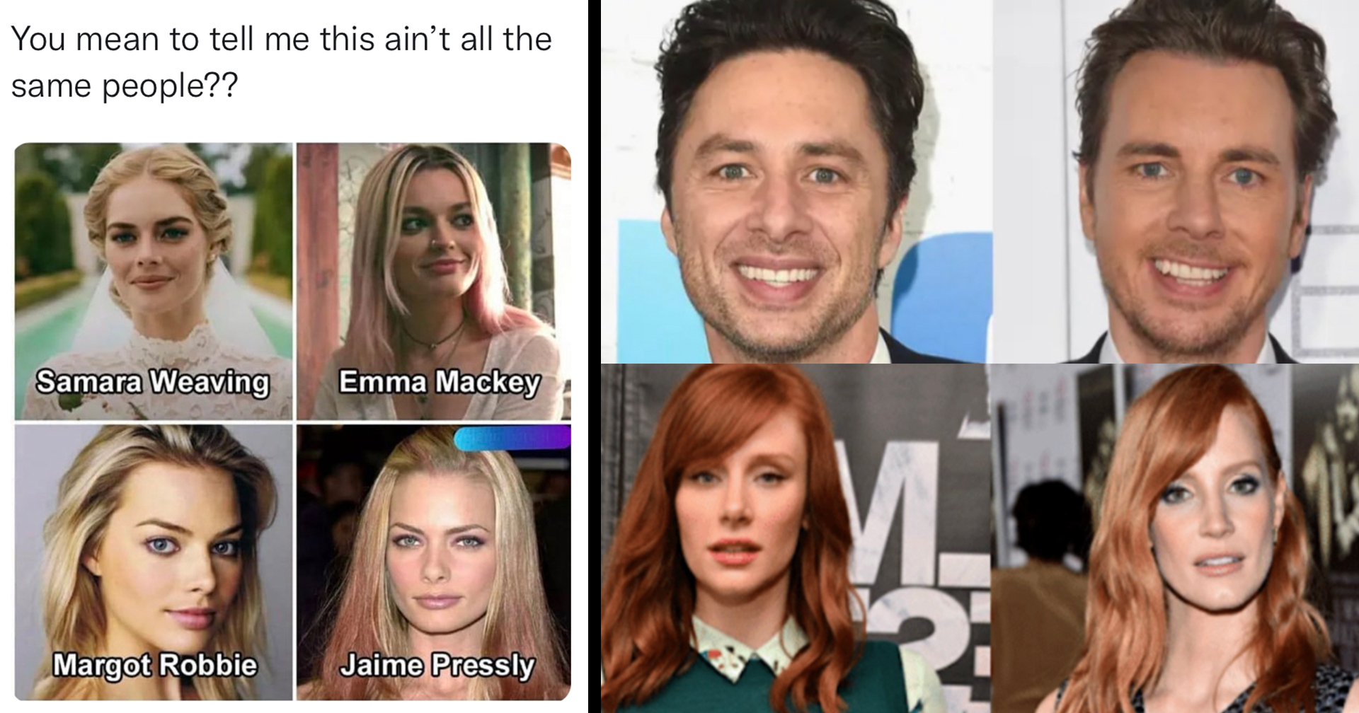 Surreal Thread Points Out Celebrities That Look Uncannily Alike