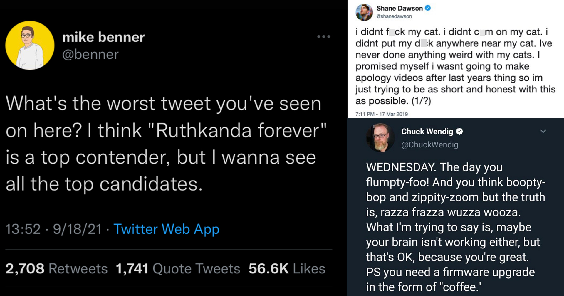 Some of the Worst Tweets Of All Time In 1 Painful Thread Memebase