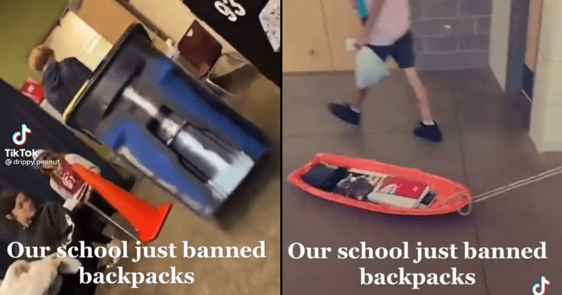 school ban backpack