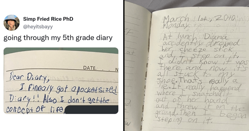 15+ Weird, Funny And F'd Up Childhood Journal Entries - Memebase - Funny  Memes