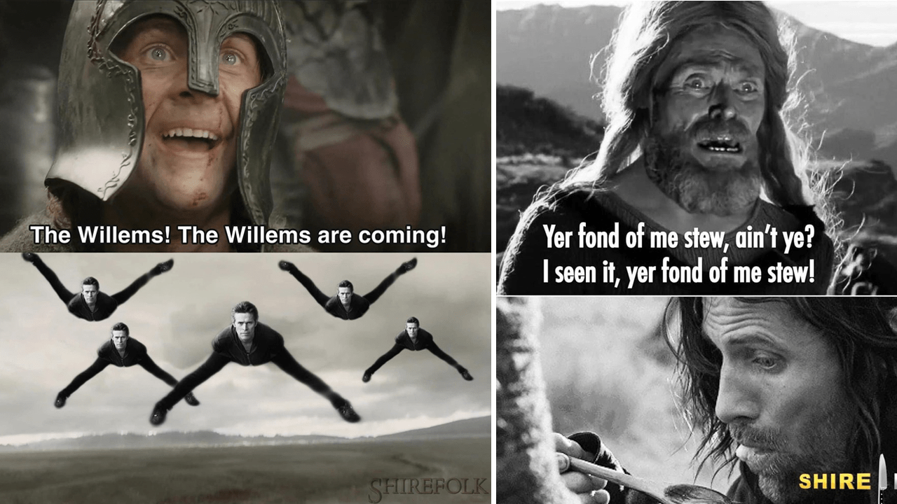 willem dafoe meme