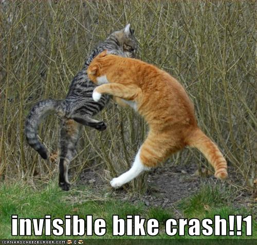 invisible bike crash  1 Cheezburger Funny Memes 