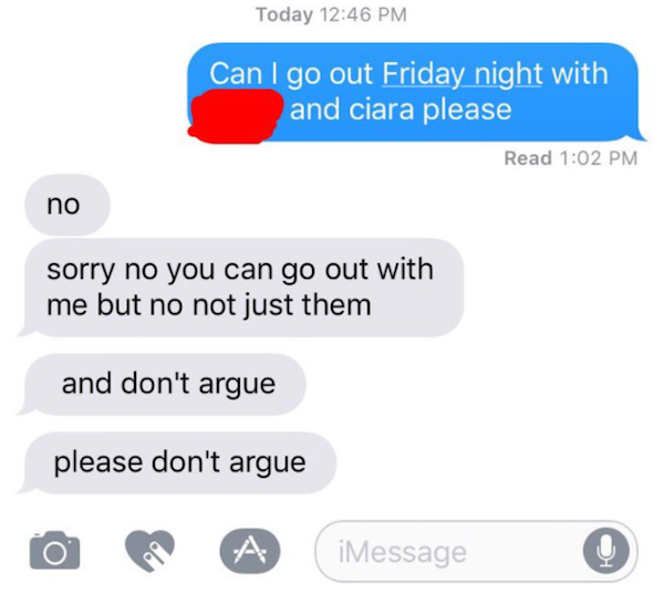 Ridiculously Overprotective Boyfriend Refuses to Let Girlfriend Go Out, Ignites String of