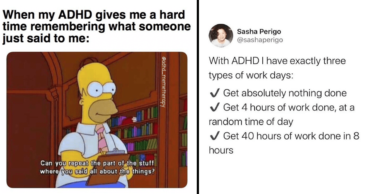 A Treasure Trove of ADHD Memes & Tweets That Hit Close to Home