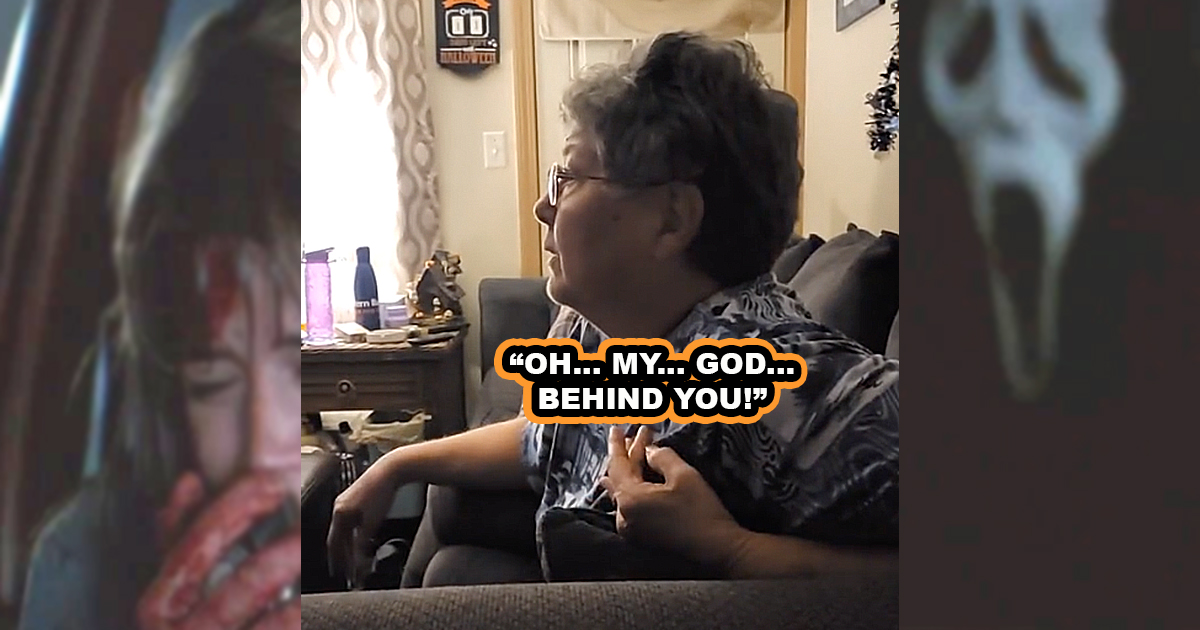 Grandma Watches A Scary Movie For The First Time And Has Hilarious Reaction Memebase Funny Memes
