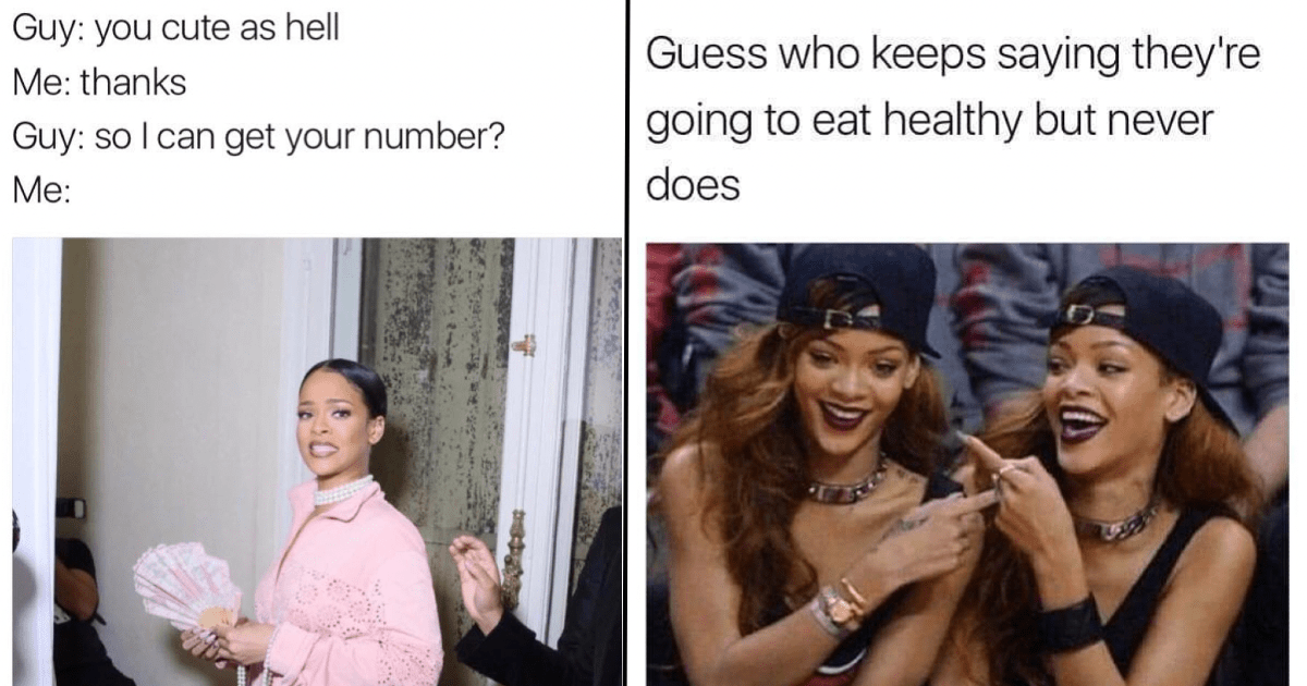 rihanna memes instagram