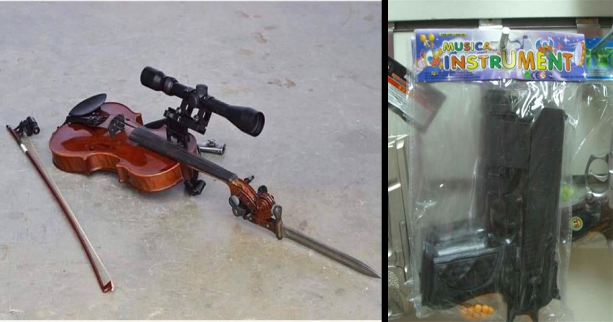 A Collection of Comically Chaotic Musical Instruments With Threatening