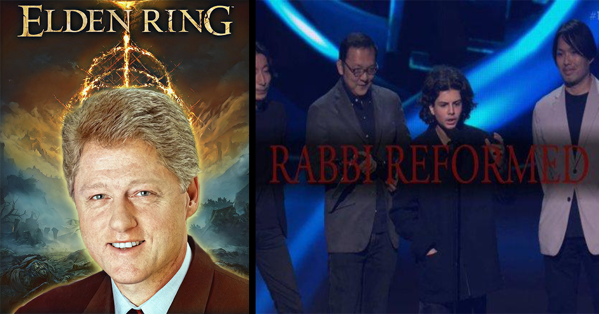 Elden Ring's Big Moment at Game Awards Gets Hijacked by 'Reformed Orthodox  Rabbi Bill Clinton' - Memebase - Funny Memes