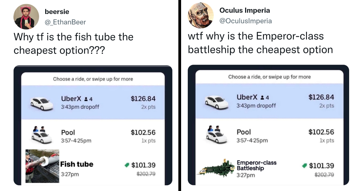 'Why is X the Cheapest Option' Memes for Those Perpetually Baffled About Uber Prices Memebase